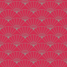Plain fan pattern Based on Traditional Japanese Embroidery