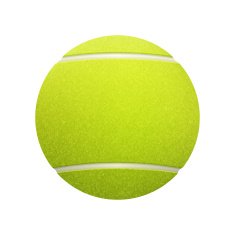 Single tennis ball isolated on white background N2