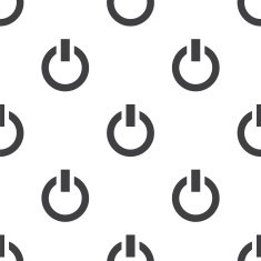 power on vector seamless pattern N2