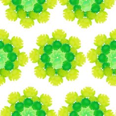 Watercolor vector green seamless pattern