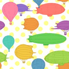 Seamless texture with dirigibles N2