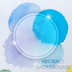 Abstract Watercolor Blue Background N2