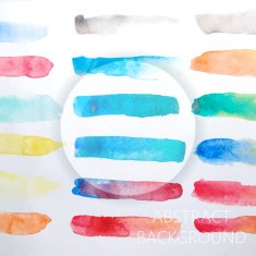 Abstract Watercolor Shapes for Background N2