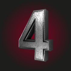 4 metal letter