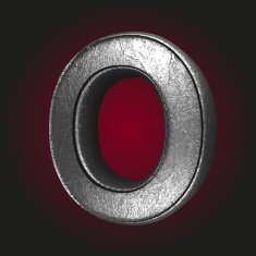 o metal letter