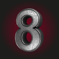8 metal letter