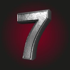 7 metal letter
