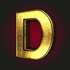 d letter of gold