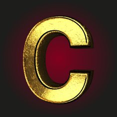 c letter of gold