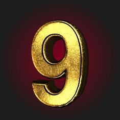 9 letter of gold