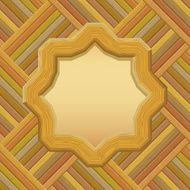 Wooden Framework with Paper on a Wall N6