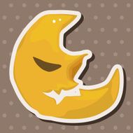 Halloween moon theme elements N5