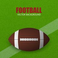 Football on a grass field
