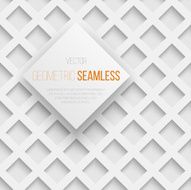 Abstract seamless geometric square pattern with shadow
