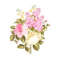 Spring syringa flowers
