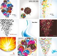 Set elegance backgrounds