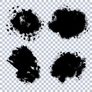 Vector Transparent Blots Set