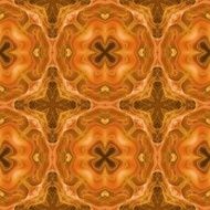 Seamless kaleidoscope texture or pattern in orange spectrum 1 N2