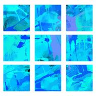 Set watercolor backgrounds with splash