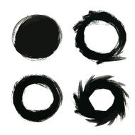 Round Painted Frames and Backs