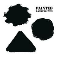 Round and Triangle Painted Backgrounds