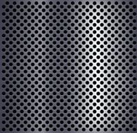 Metal plate with holes