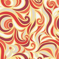 Wave vector seamless hand drawn pattern