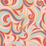 Wave vector seamless hand drawn pattern N2