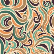 Wave vector seamless hand drawn pattern N3