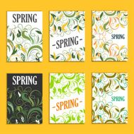 Set of beautiful spring prints for design N3