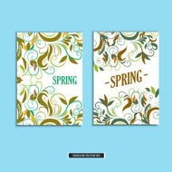 Set of beautiful spring prints for design N4