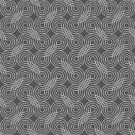 Dark gray ornament with offset interlocking rounded shapes N2