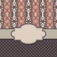 Vintage vector ethnic frame
