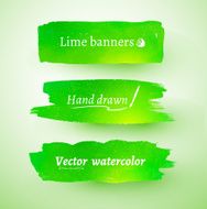 Watercolor banner N6