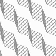 Monochrome pattern with light gray striped diagonal braids N2