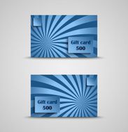 Gift card with blue striped background N2