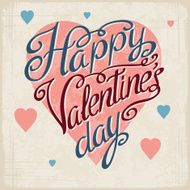 Retro background of vintage design with hearts
