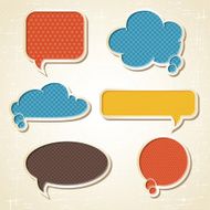 Banner &amp; speach bubbles N2