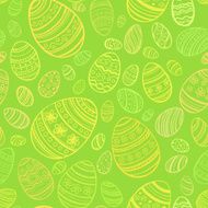 Easter Egg Vector seamless pattern N3