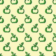 green apple seamless pattern N2