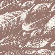 Foliage herbarium seamless pattern