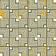 Retro geometric seamless background vintage vector repeat pattern N2