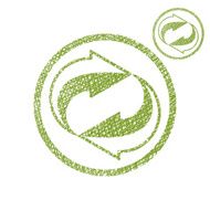 Loop arrows conceptual symbol vector simple single color icon N2