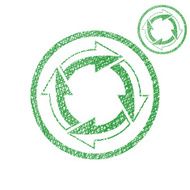 Loop arrows conceptual symbol vector simple single color icon N3