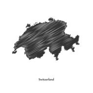 Map of Switzerland for your design N3