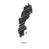 Map of Sweden for your design N3