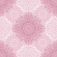 Pink seamless pattern with tracery ornaments N2