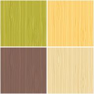 Set of wooden texture Vector illustration