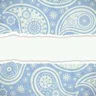 Torn paper with a paisley pattern N4