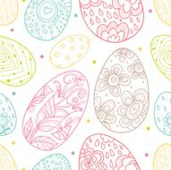 Seamless vector of Easter pattern - Illustration N4